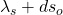 \lambda_s + ds_o