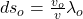 ds_o = \frac{v_o}{v}\lambda_o